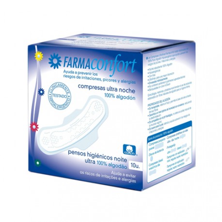 COMPRESAS FARMACONFORT POSTPARTO 10 U
