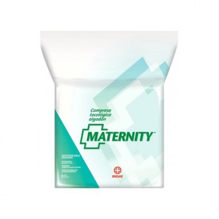 MATERNITY ALGODON 20 COMPRESAS