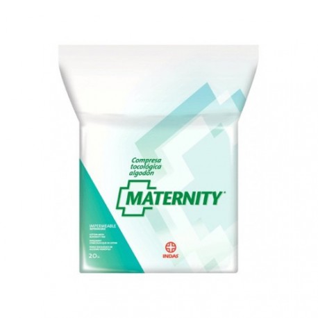 MATERNITY ALGODON 20 COMPRESAS