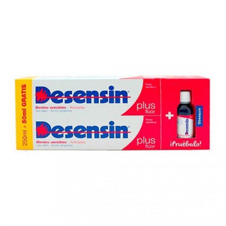 DESENSIN PLUS DUPLO PASTA 125+25 ML+ COLUT 30 ML