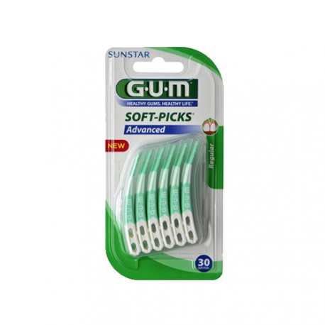 GUM SOFT PICKS ADVANCED REGULAR 30 U R.650M30