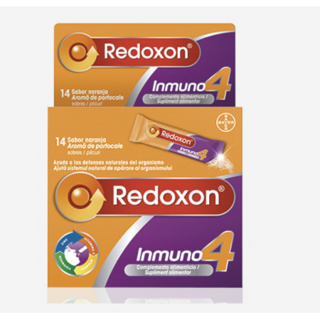 REDOXON INMUNO 4 NARANJA 14 SOB + PROPOLIS 20 COMP GRATIS