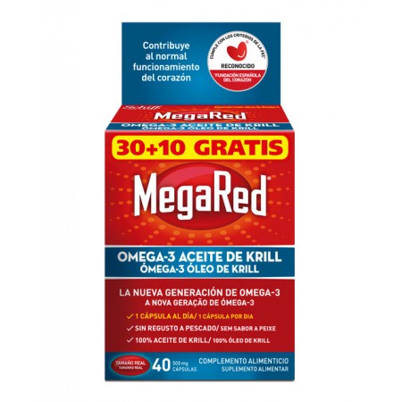 MEGARED OMEGA 3 500 MG PROMO 30 + 10 CAP