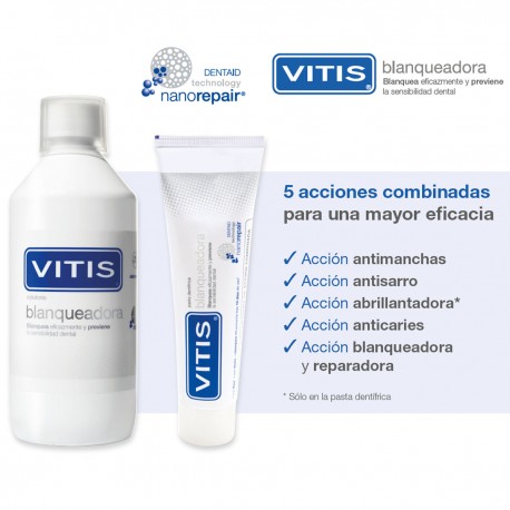 VITIS BLANQUEADORA PACK PASTA 100 ML + COLUT 500 ML