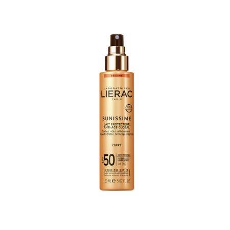 LIERAC SUNISSIME LECHE PROTECTOR CORPS SPF 50 150ML