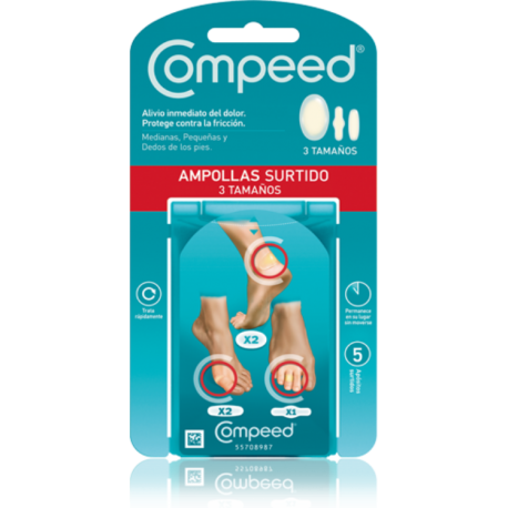 COMPEED AMPOLLAS HIDROCOLOIDE SURTIDO 5 U