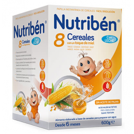 NUTRIBEN 8 CEREALES Y MIEL C LECHE ADAPTADA 600