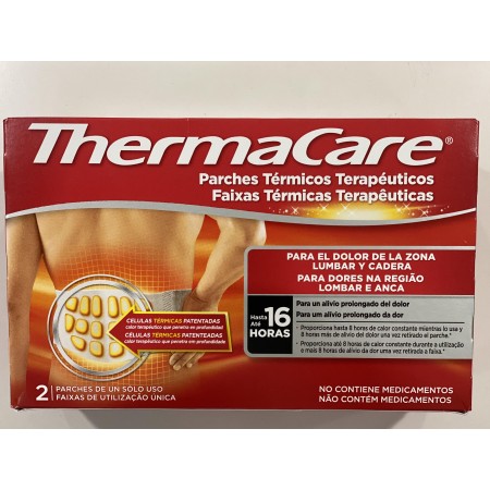 THERMACARE ZONA LUMBAR Y CADERA PARCHES 2 U