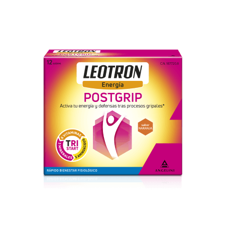 LEOTRON POSTGRIP SABOR NARANJA 12 SOB