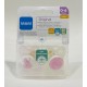 MAM ORIGINAL 0 - 6 M LATEX ROSA BLANCO 2U