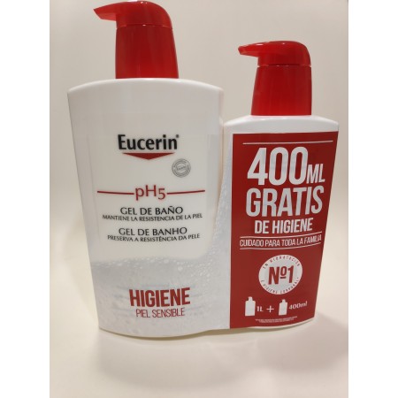 EUCERIN PH5 FAMILY PACK GEL 1L + GEL 400 ML