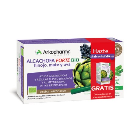 ARKOFLUIDO FORTE ALCACHOFA HINOJO MATE UVA 20