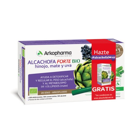 ARKOFLUIDO FORTE ALCACHOFA HINOJO MATE UVA 20