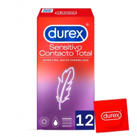 DUREX SENSITIVO CONTACTO TOTAL 12 U