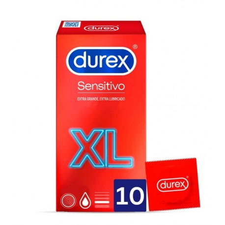 DUREX SENSITIVO XL PRESERVATIVOS 10 U