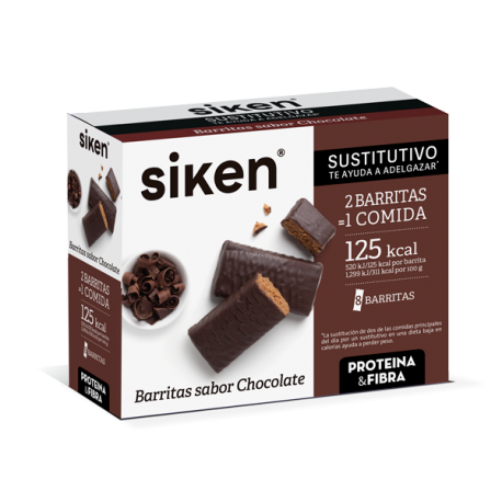 SIKEN SUSTITUTIVO BARRITA CHOCOLATE 8 U