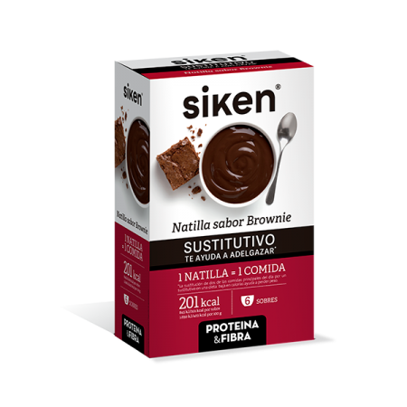 SIKEN SUSTITUTIVO NATILLA BROWNIE 6 SOBRES