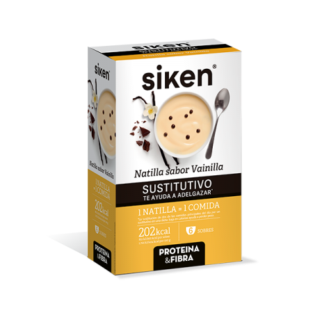 SIKEN SUSTITUTIVO NATILLA VAINILLA 6 SOBRES
