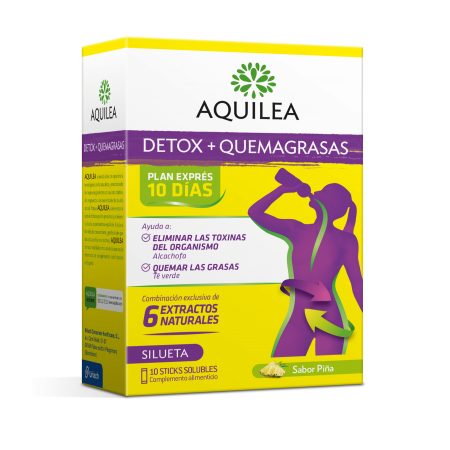 AQUILEA DETOX + QUEMAGRASAS 10 STICKS