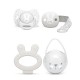 SUAVINEX SET MODRDEDOR + CHUPETE FIS 0-6M + BROCHE + PORTA