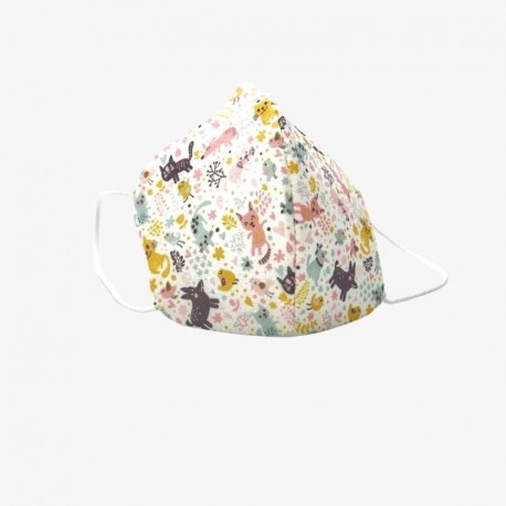 MASCARILLA INFANTIL ESTAMPADA ZOO