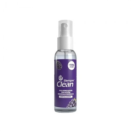 SIEMPRE CLEAN SOLUCION HIDROALCOHÓLICA MORA 60 ML NOCV