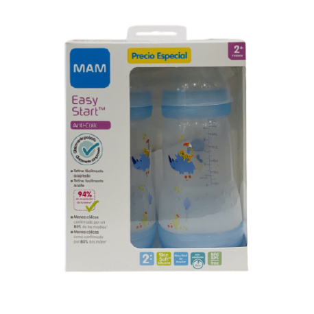 MAM BIBERON PACK EASY START A/COLIC 260 ML