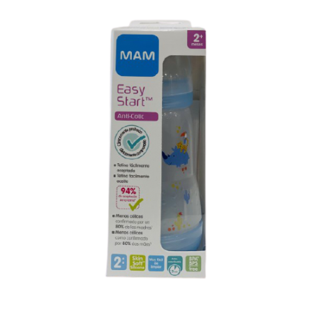 MAM BIBERON EASY START A/COLIC AZUL 260 ML