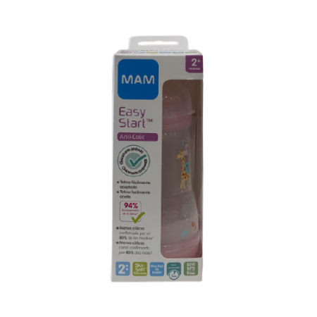MAM BIBERON EASY START A/COLIC ROSA 260 ML