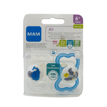 MAM CHUPETE AIR 6+ TETINA ULTRA SUAVE 2U