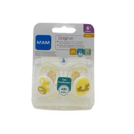 MAM CHUPETE ORIGINAL LATEX +6M 2U