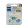 MAM CHUPETE ORIGINAL 0-6M LATEX AZUL/BLANCO 2U