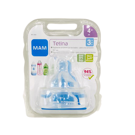 MAM TETINA ULTRA SUAVE + 4M Nº 3