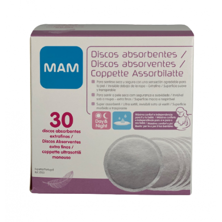 MAM DISCOS ABSORBENTES 30 U