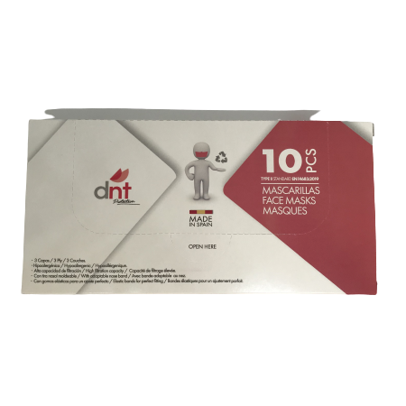 MASCARILLA QUIRURGICA DNT II ROSA 10 UNIDADES