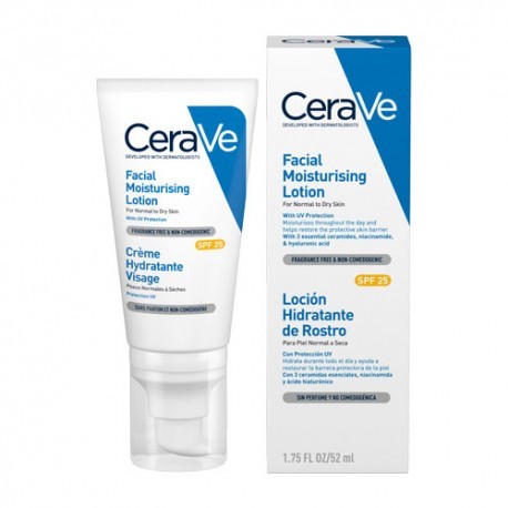 CERAVE LOCION HIDRATANTE DE ROSTRO SPF 25 52 ML