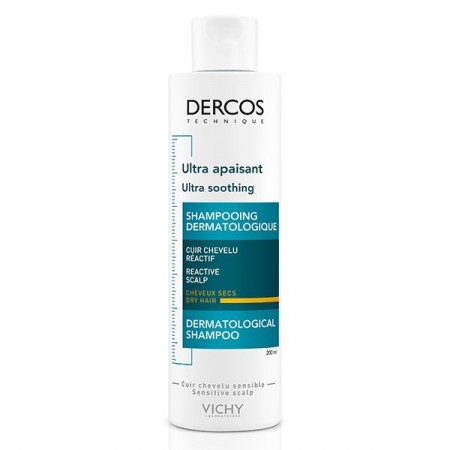 DERCOS TECHNIQUE CHAMPU ULTRA CALMANTE CABELLO SECO O COLOREADO 200 ML