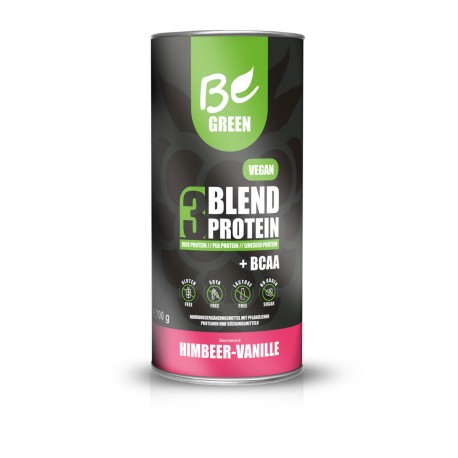 BE GREEN 3-BLEND PROTEIN FRAMBUESA VAINILLA 700G