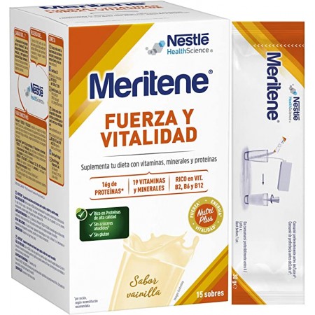 MERITENE BATIDO VAINILLA 15 SOBRES