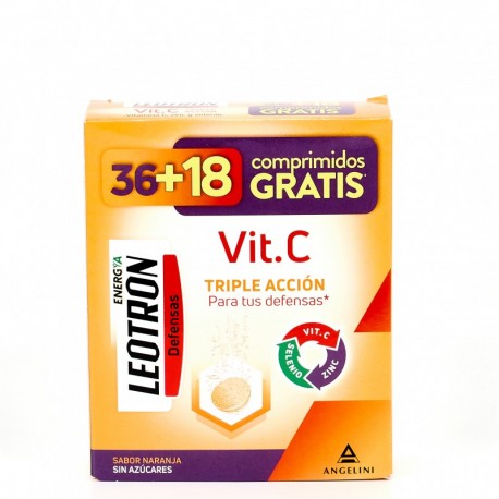 LEOTRON VIT C 36 COMP + 18 COMP GRATIS