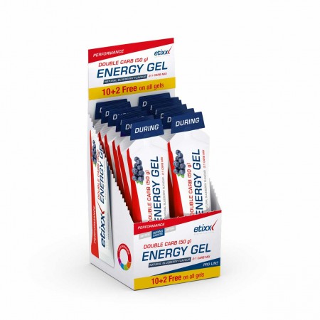 ETIXX DOUBLE CARB ENERGY GEL 50GR 1 UNIDAD