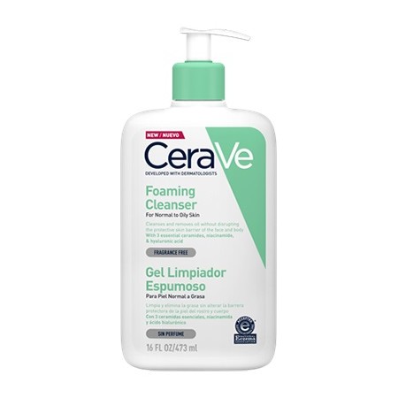 CERAVE GEL LIMPIADOR ESPUMOSO 473 ML