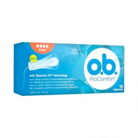 TAMPONES O.B. PRO COMFORT SUPER 16 U
