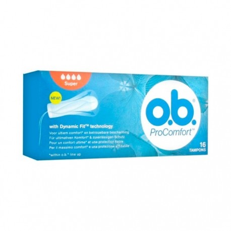 TAMPONES O.B. PRO COMFORT SUPER 16 U