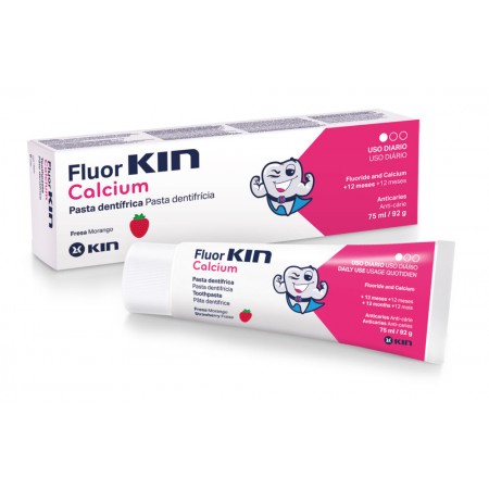 FLUOR KIN CALCIO PASTA FRESA 75 ML
