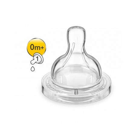 TETINA AVENT NATURAL 1 AGUJ RECIEN NACIDO 0 M+ SCF041/27