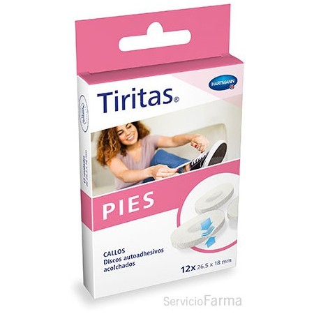 TIRITAS HARTMANN PIES CALLOS 12 U
