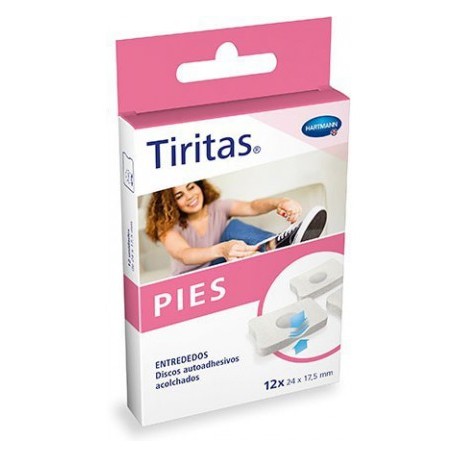 TIRITAS HARTMANN PIES ENTREDEDOS 12 U